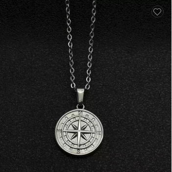 True North Compass Pendant for Him